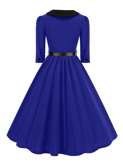 Robe Guinguette Bleu Marine