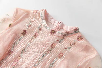 Robe Mi Longue Année 30 40 Rose