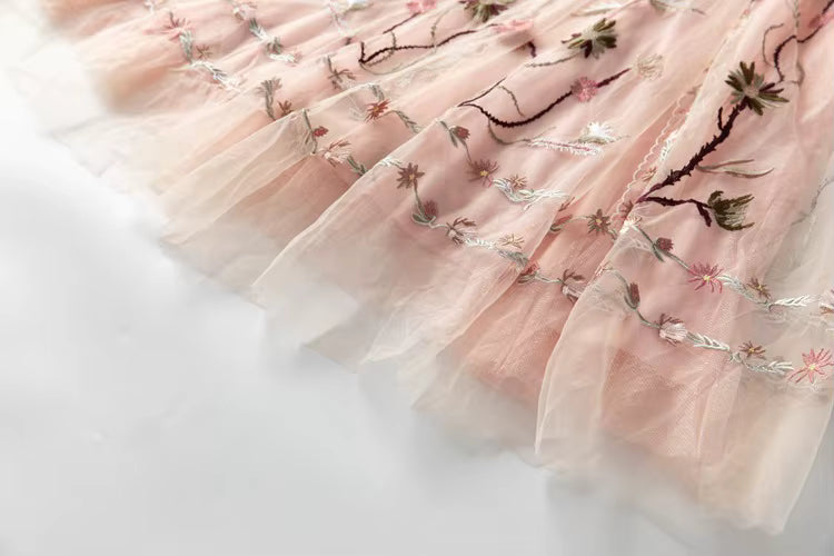Robe Mi Longue Année 30 40 Rose