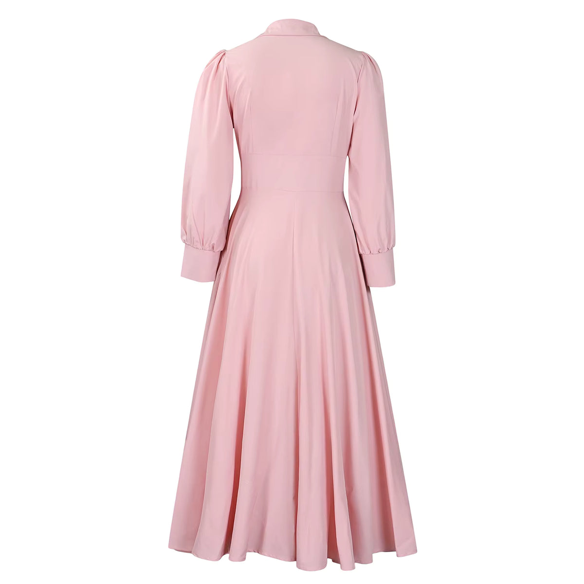 Robe Années 40 Rose Longue