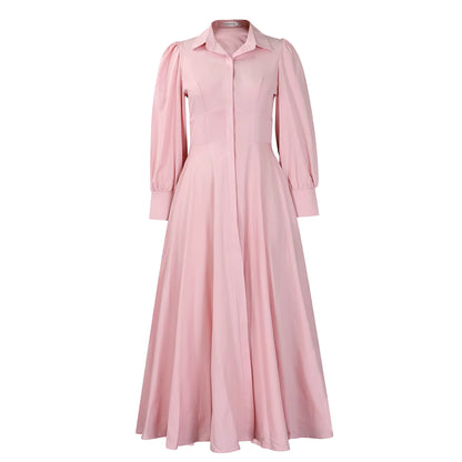 Robe Années 40 Rose Longue