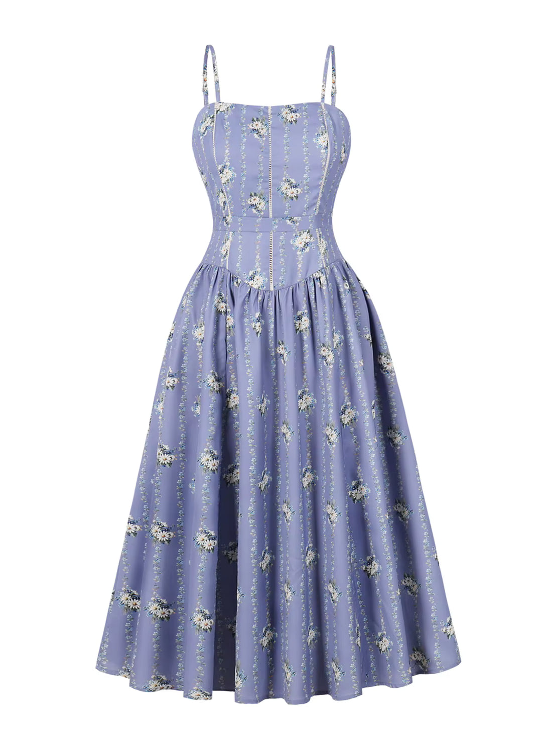 Robe Vintage Plage Bleue