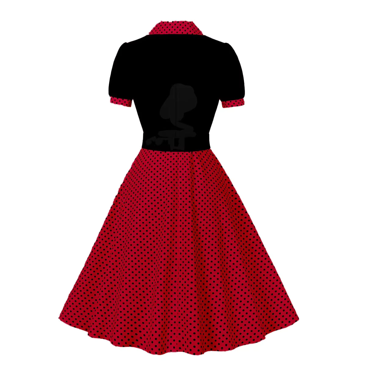 Robe Année 50 Rouge Pois