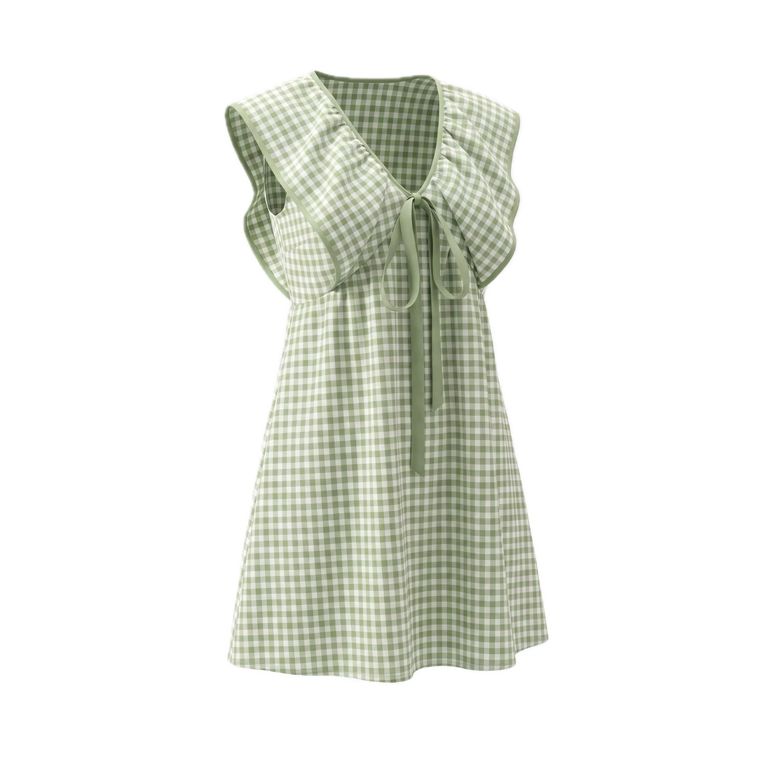 Robe Vintage Plage Verte
