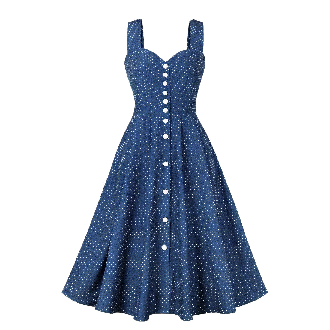 Robe Vintage Sixties Bleu