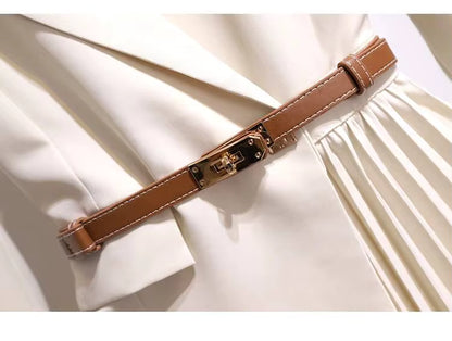 Robe Année 40 50 Classique Blanc