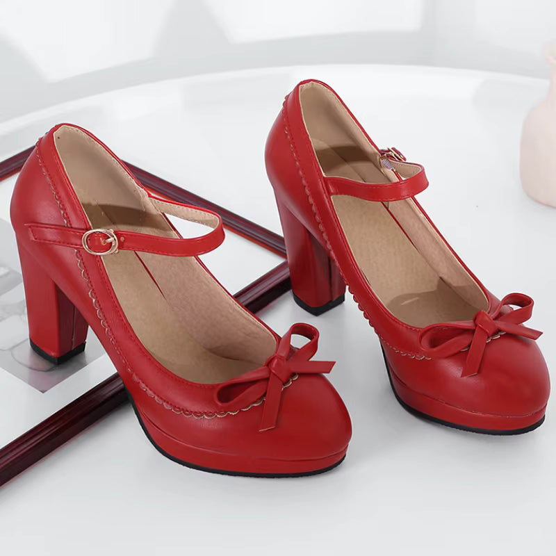 Chaussures Rockabilly Vintage Rouge