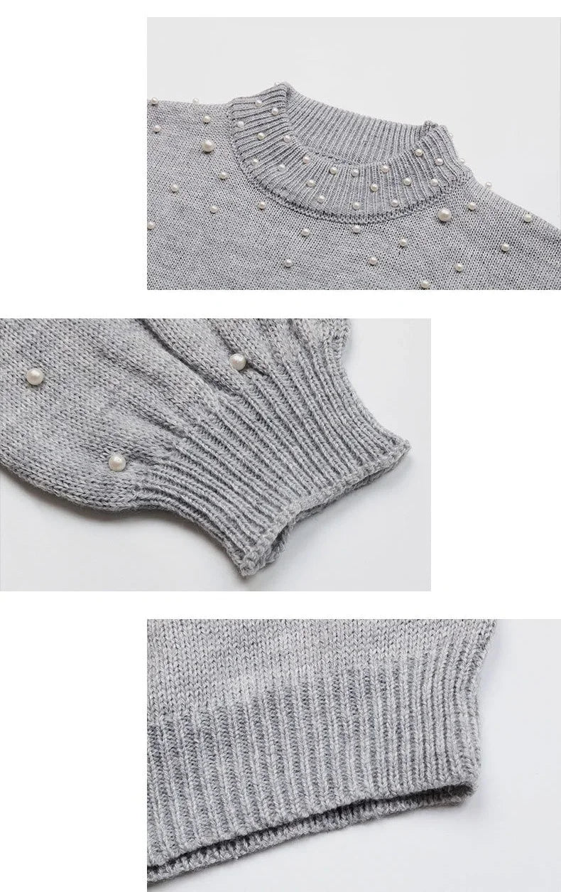 Pull Oversize Vintage Gris