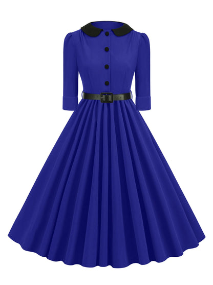 Robe Guinguette Bleu Marine