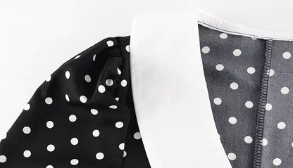 Robe Droite à Pois Vintage