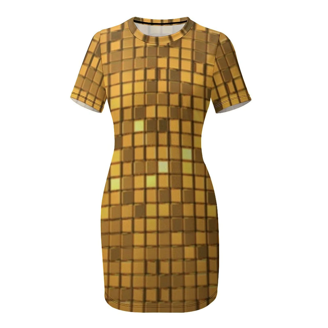 Robe Courte Année 70 Dorée