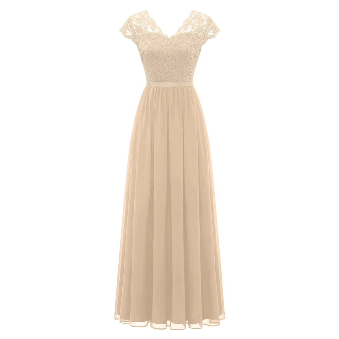 Années 40 Robe Vintage Champagne