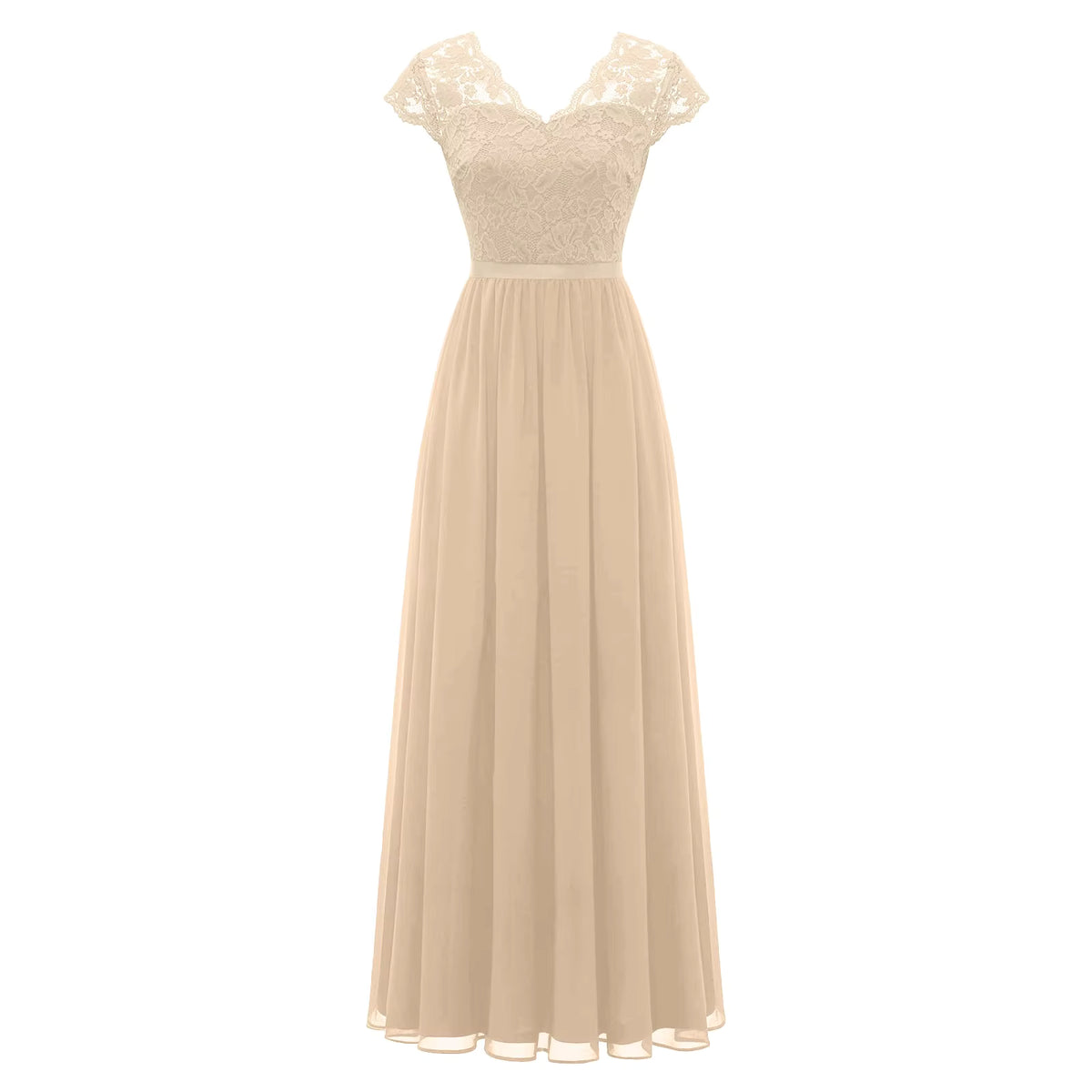 Années 40 Robe Vintage Champagne