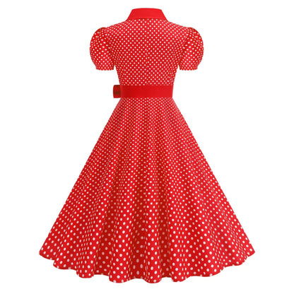 Robe Style Année 50 pas Cher Rouge