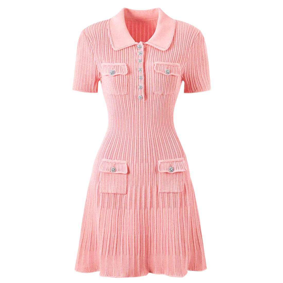 Robe Vintage Hiver Laine Rose