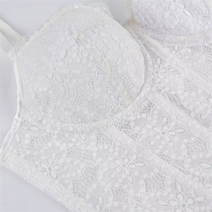 Haut Vintage Bustier Blanc