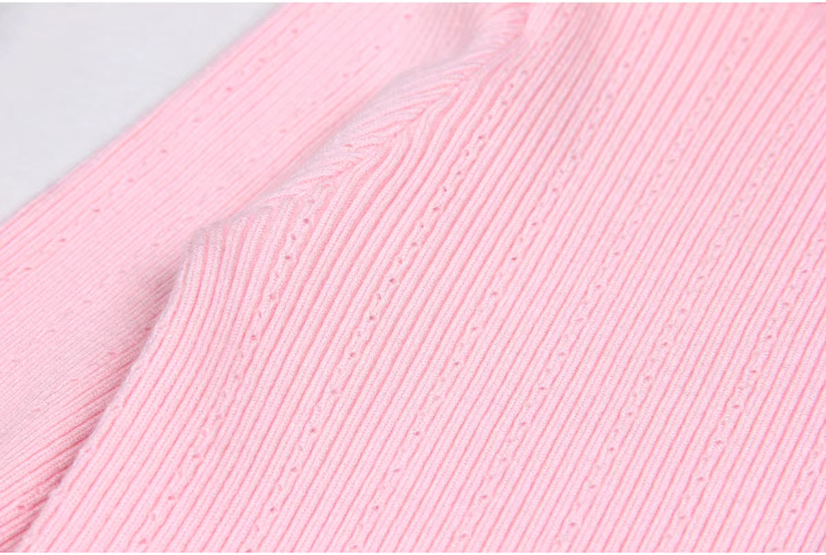 Pull Vintage Manches Longues Rose