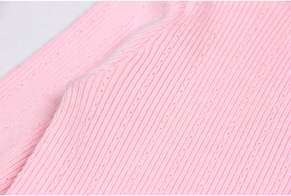 Pull Vintage Manches Longues Rose