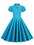 Robe Turquoise 1950s - Louise Vintage