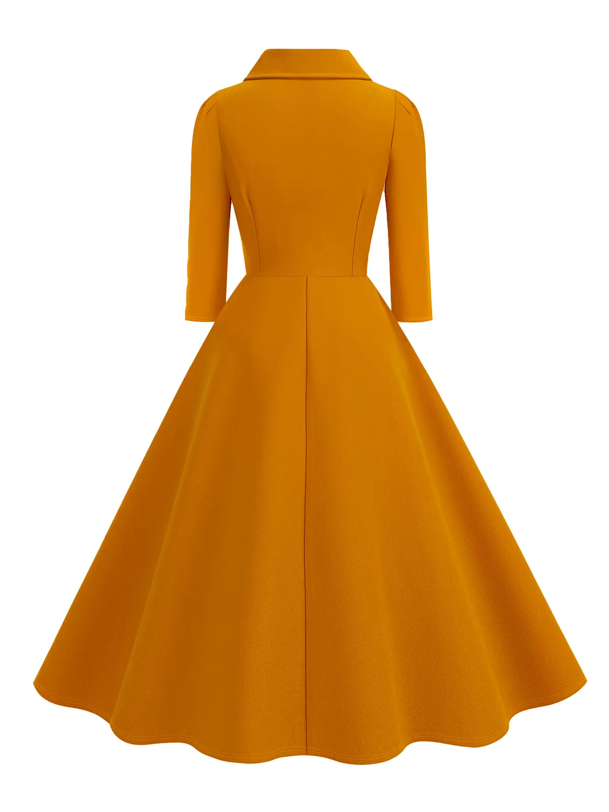Robe Vintage Années 40 Old School Orange