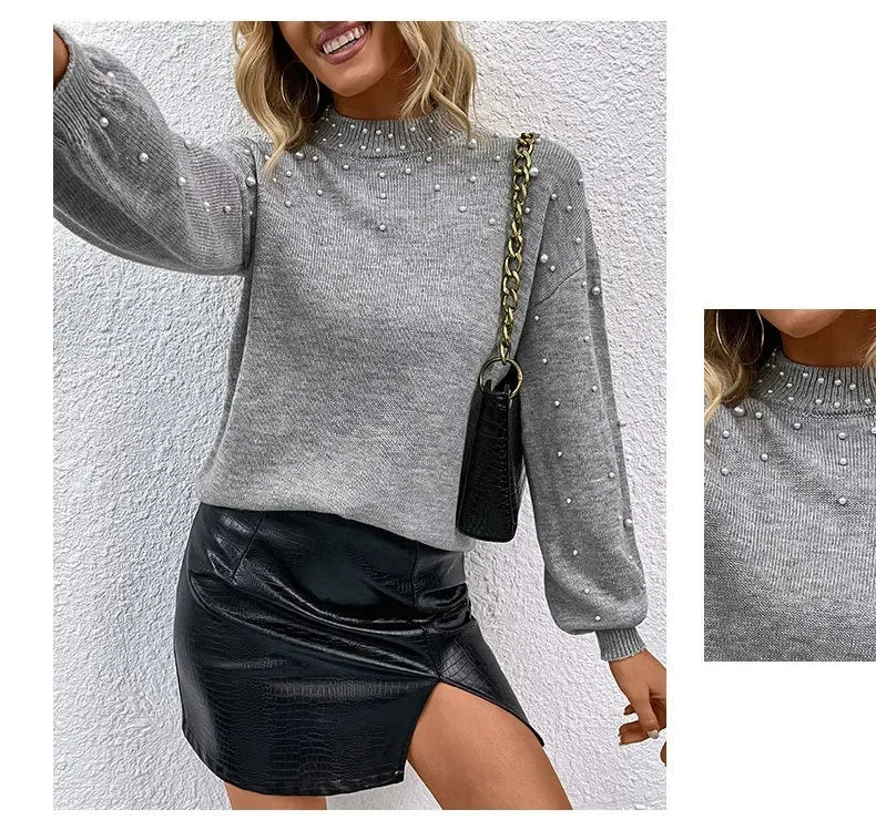Pull Oversize Vintage Gris