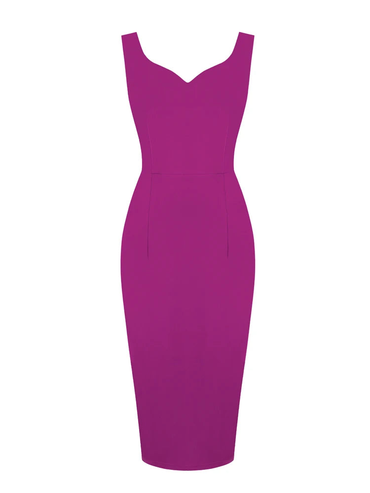 Robe Crayon Année 60 Violet