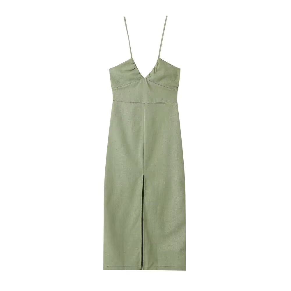 Robe Années 70 Hippie Dos Nu