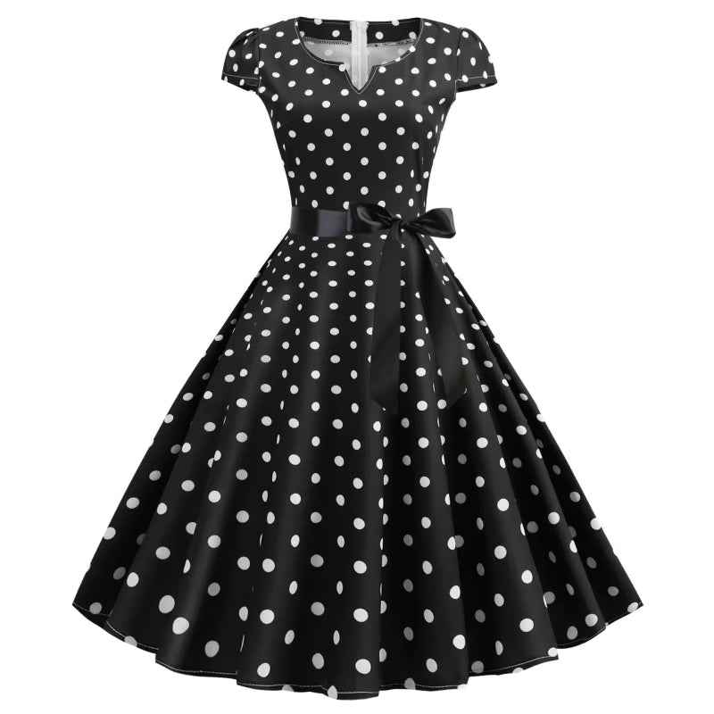 Robe Vintage Année 50 Noir