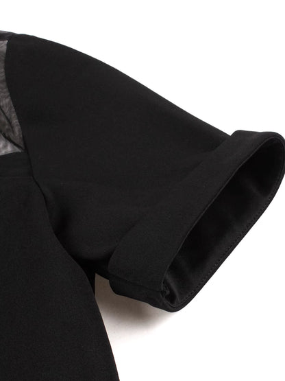 Robe Vintage Col V Noire