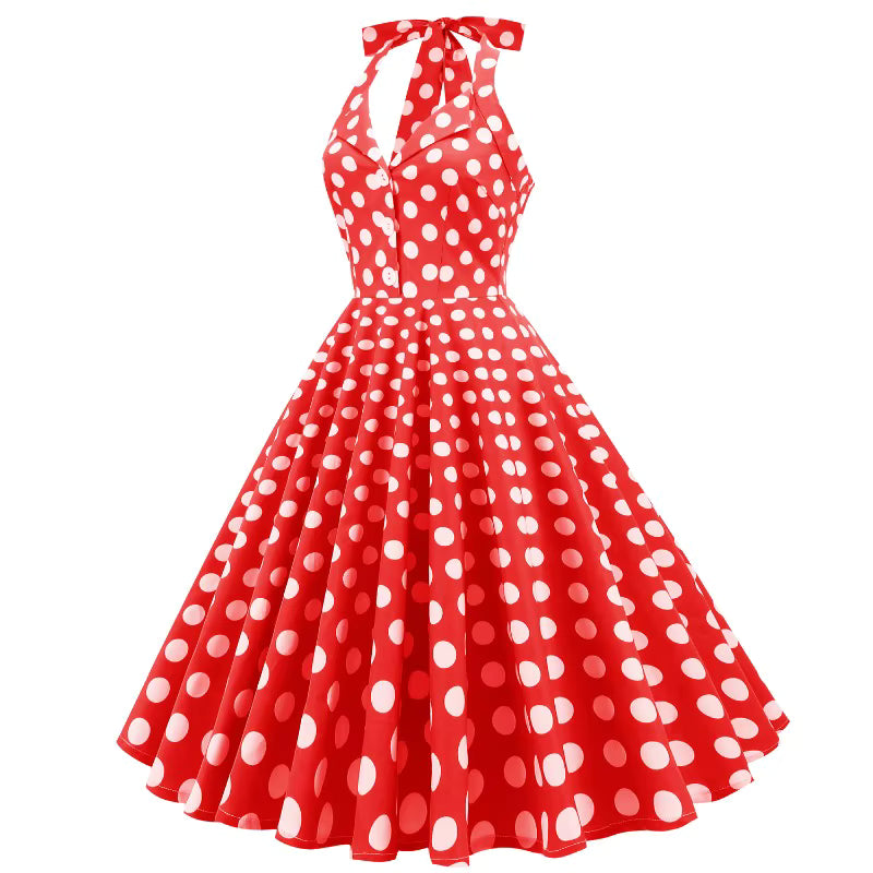Robe Patineuse Année 50 Rouge