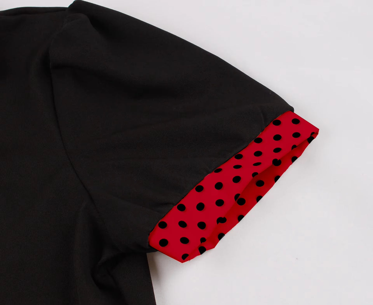 Robe Année 50 Rouge Pois