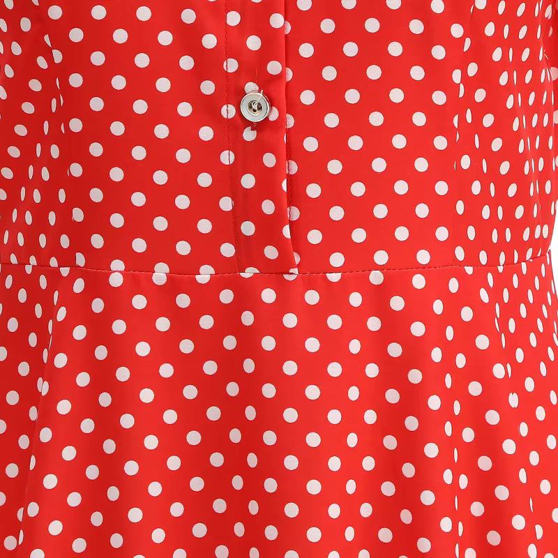 Robe Style Année 50 pas Cher Rouge