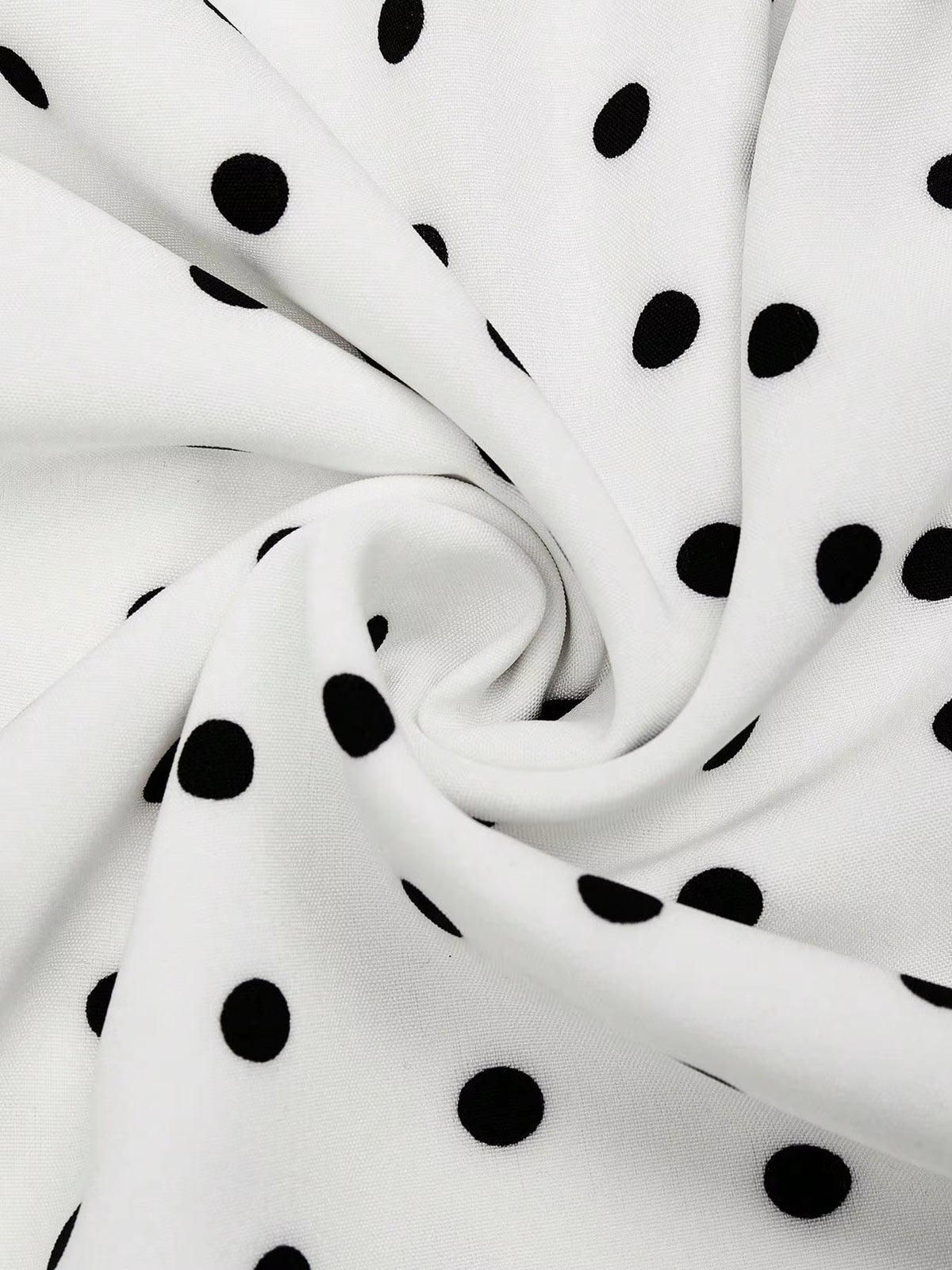Robe Vintage à Pois Blanche