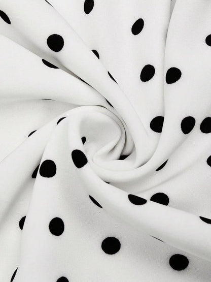 Robe Vintage à Pois Blanche