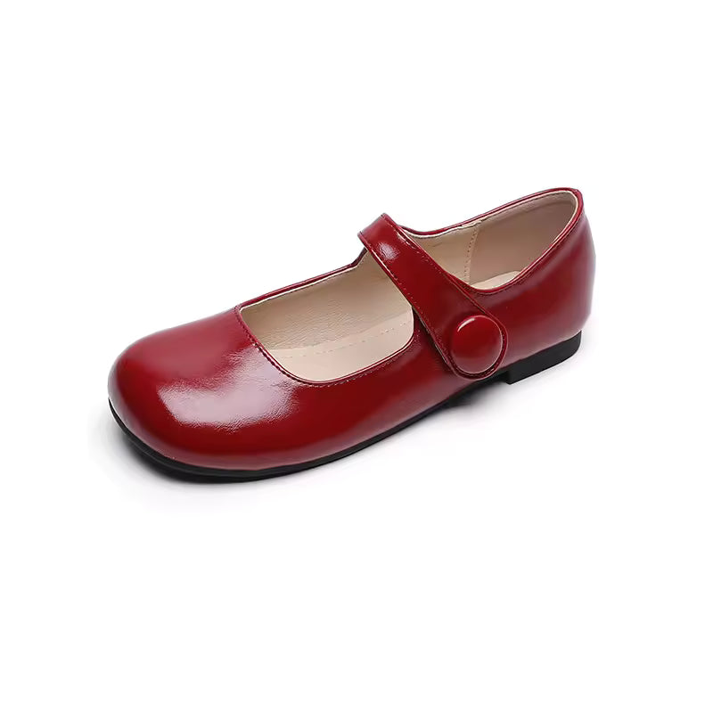 Chaussures Plates Vintage Rouge
