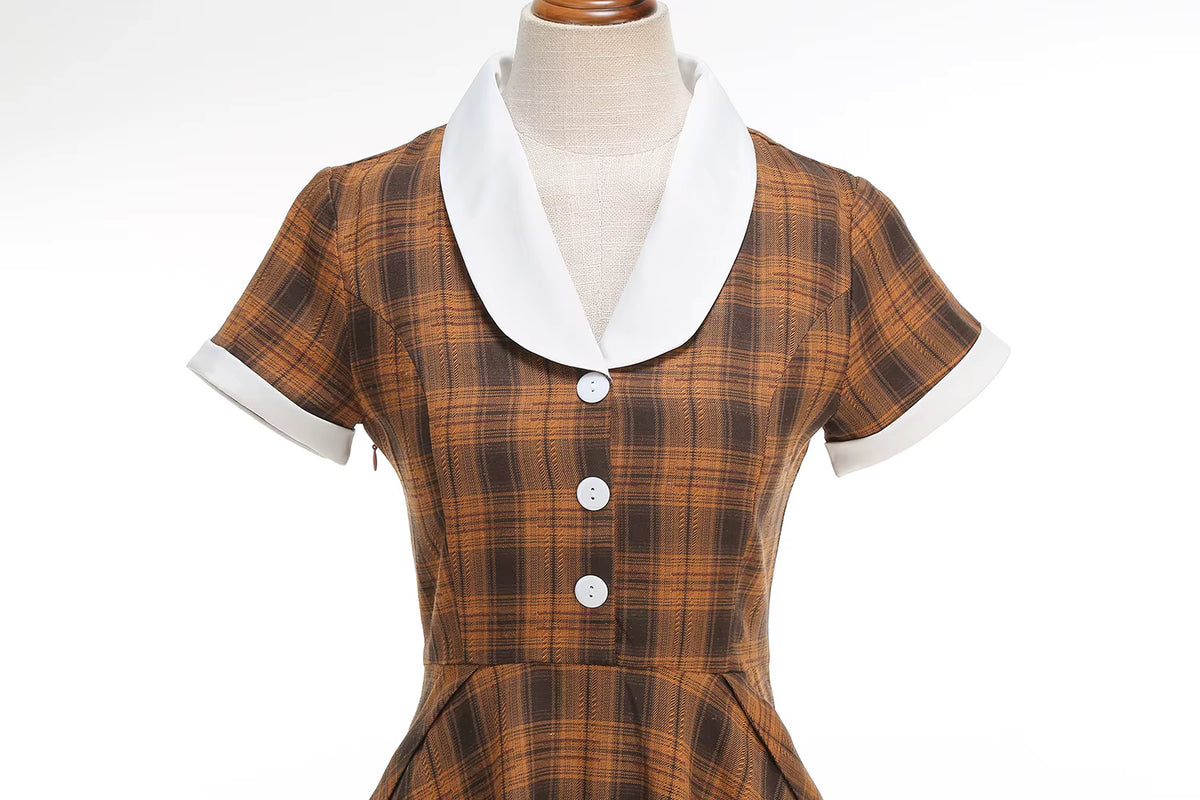 Robe Vintage Manches Courtes