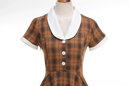 Robe Vintage Manches Courtes