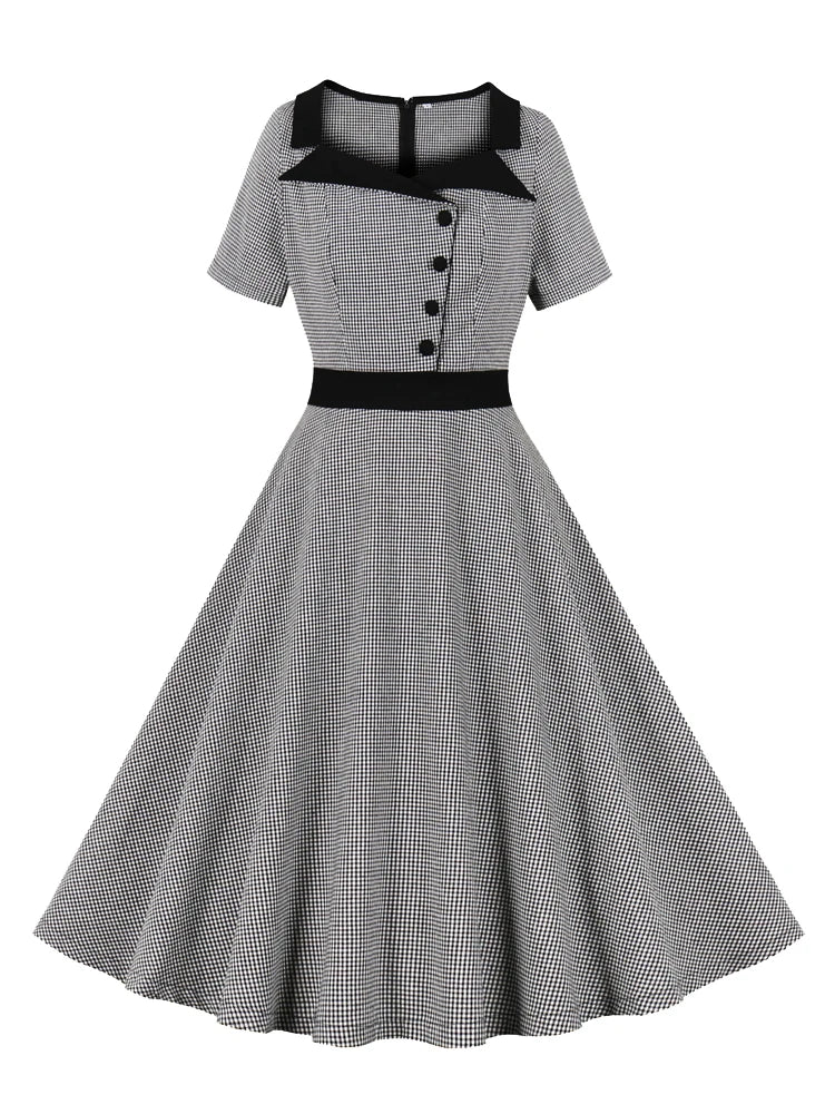 Robe Année 50 Pin Up Noir