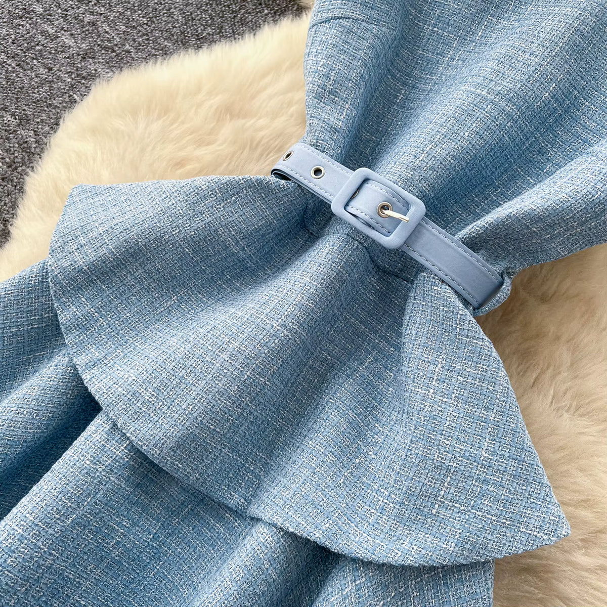 Robe des Années 40 50 Bleu