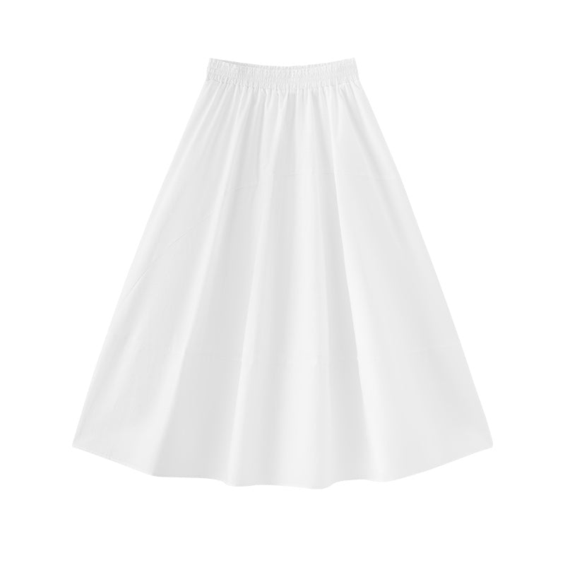 Jupe Vintage Taille Haute Blanc