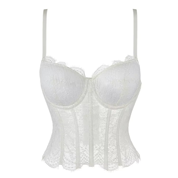 Haut Vintage Bustier Blanc