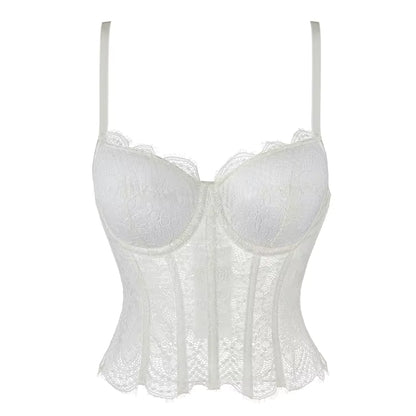 Haut Vintage Bustier Blanc