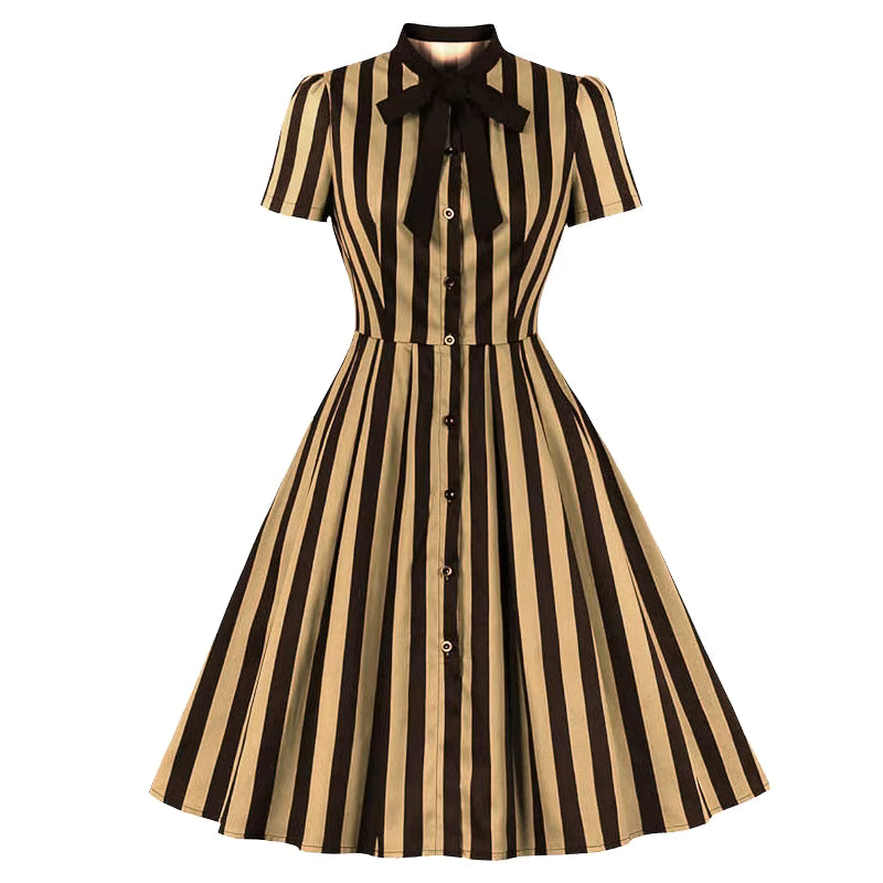 Robe Vintage Grande Taille Col Cranté
