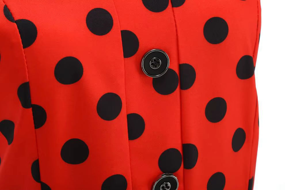 Robe Rockabilly Année 50 Rouge