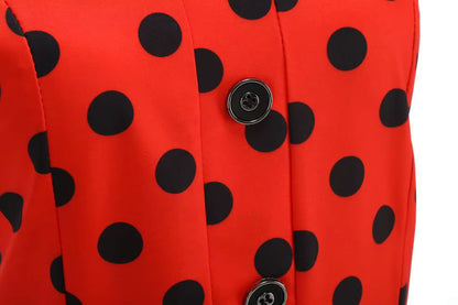 Robe Rockabilly Année 50 Rouge