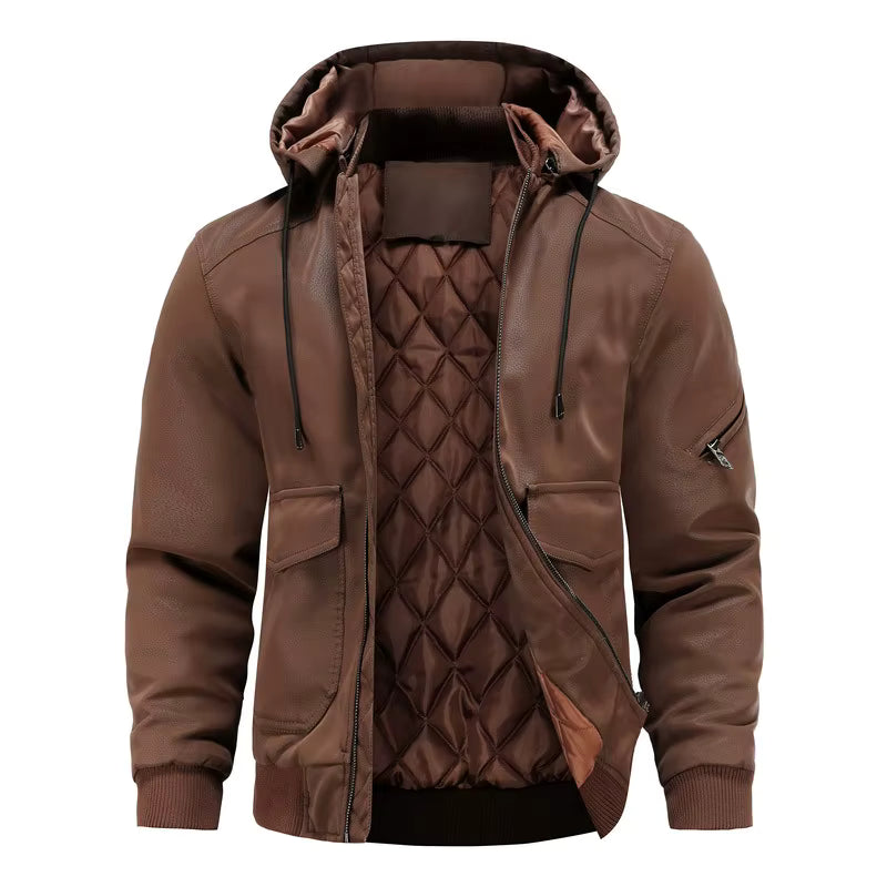Blouson Homme Cuir Aviateur Marron
