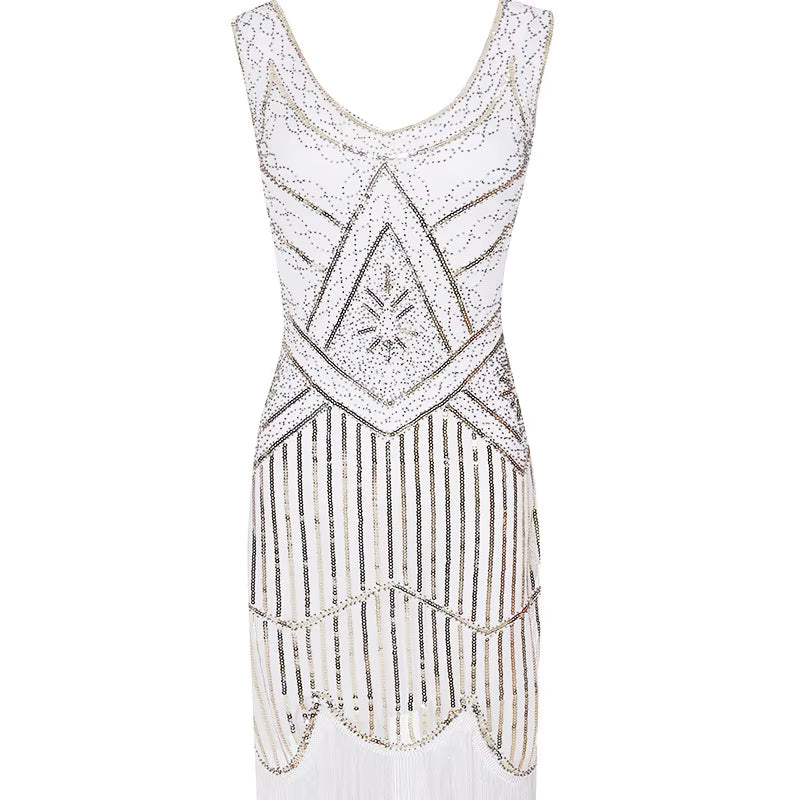 Robe Années 20 Argent Grande Taille