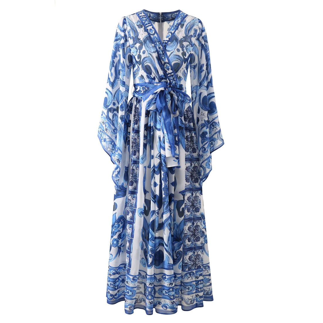 Robe Trapèze Année 70 Bleue