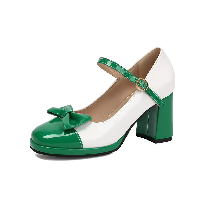 Chaussures Style Années 50 Vertes