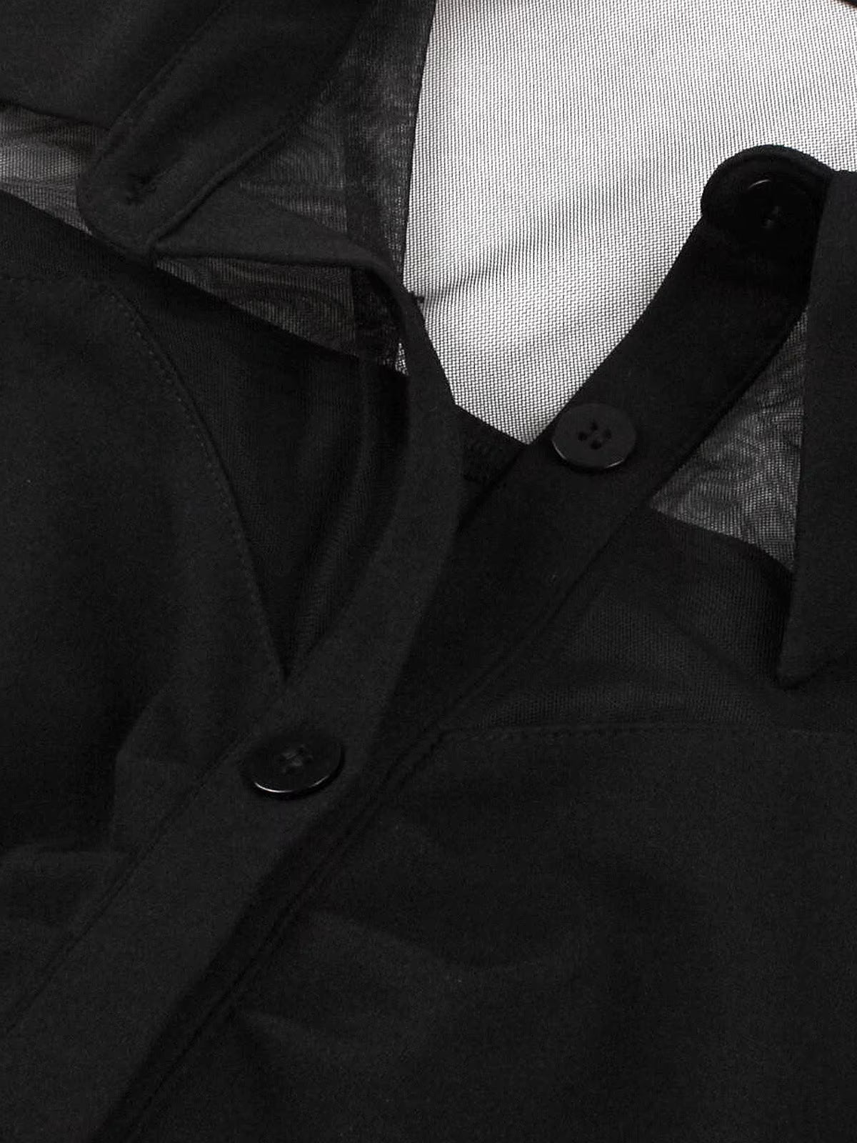 Robe Vintage Col V Noire